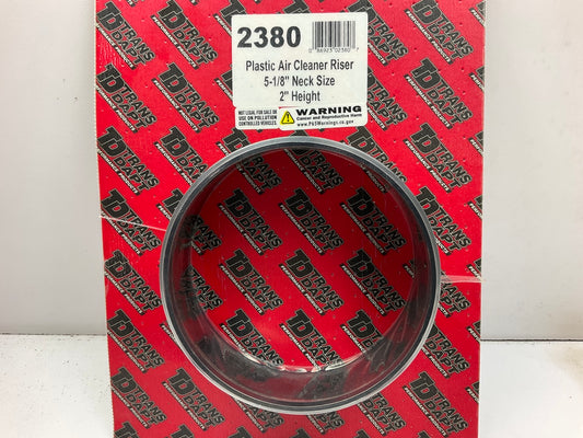 Trans-dapt 2380 Air Cleaner Carburetor Spacer - Black Plastic 2'' Tall X 5-1/8''