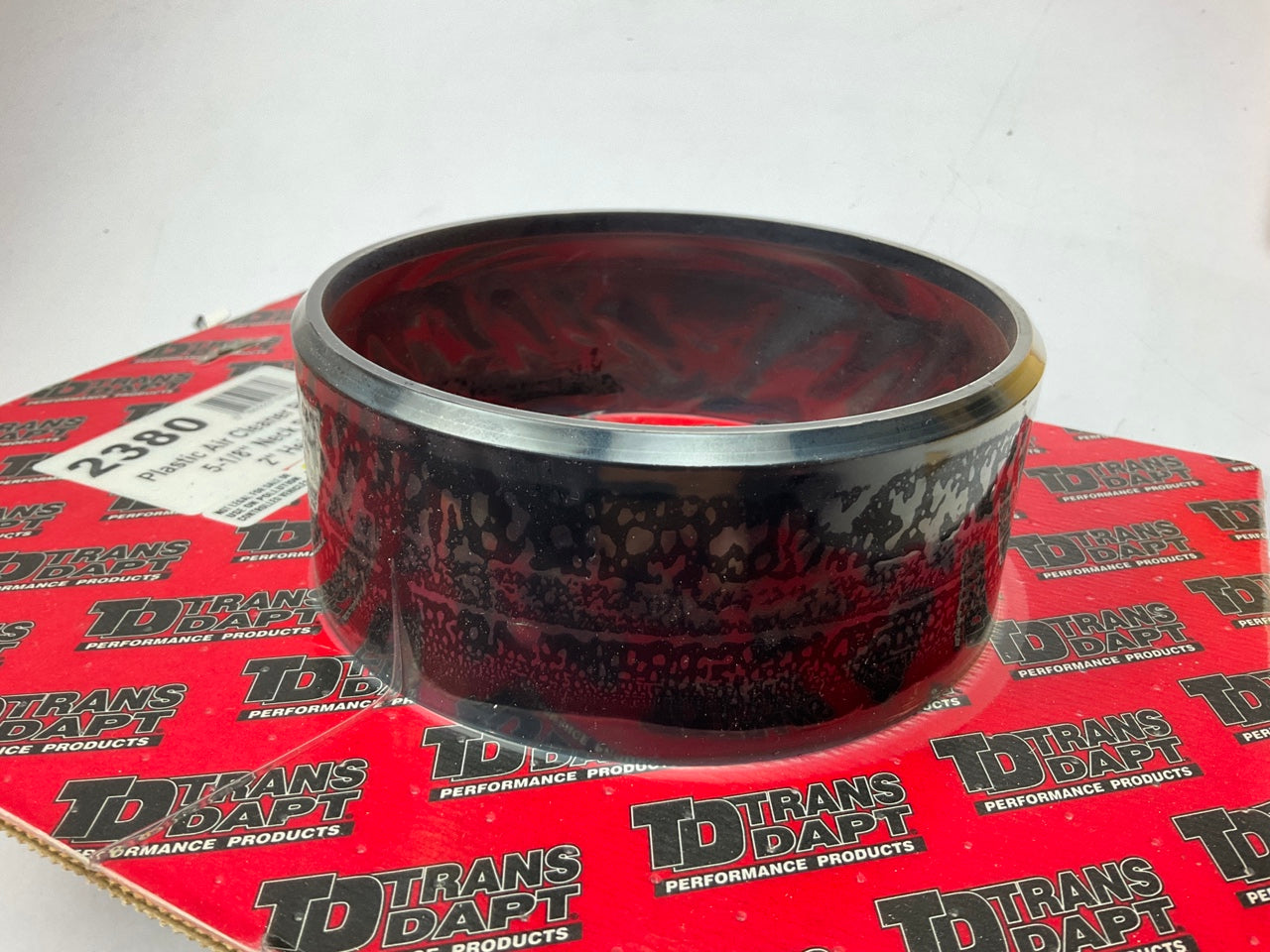 Trans-dapt 2380 Air Cleaner Carburetor Spacer - Black Plastic 2'' Tall X 5-1/8''