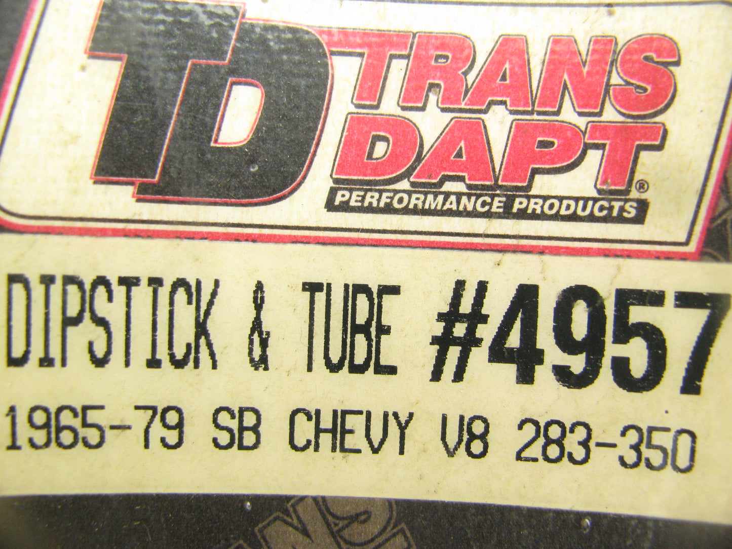 Trans-dapt 4957 Engine Oil Dipstick - 1965-1978 SBC Small Block Chevy V8