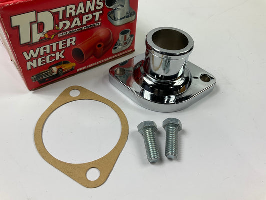 Trans-dapt 4987 Chrome Water Neck Coolant Water Outlet For MOPAR V8 Gasket Style