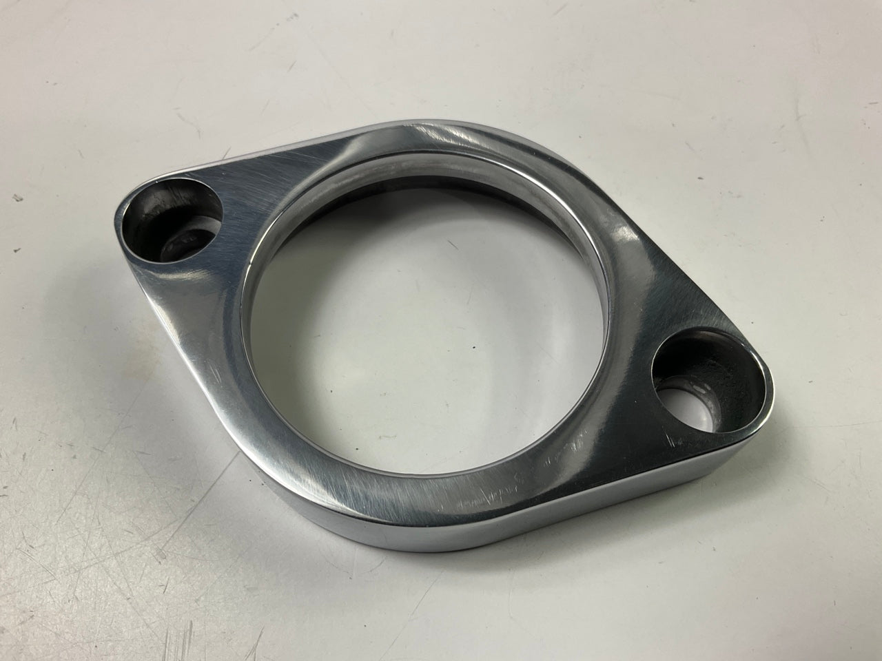 Trans-dapt 6003 Polished Aluminum Water Neck, 45 Deg Swivel, 66-75 Chevy SBC BBC