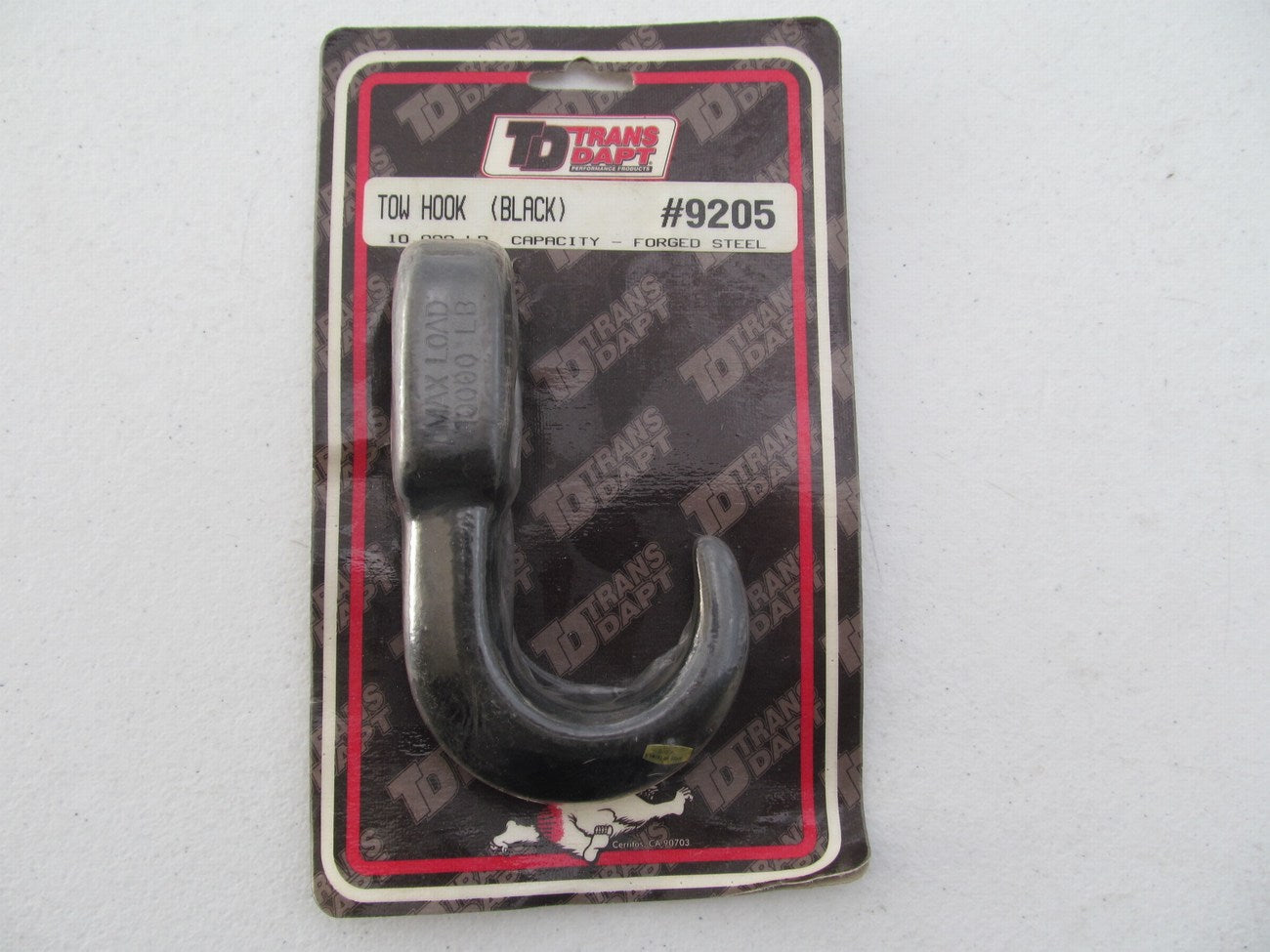 Trans-dapt 9205 Heavy Duty Tow Hook, Black, 10,000 Lbs Capacity