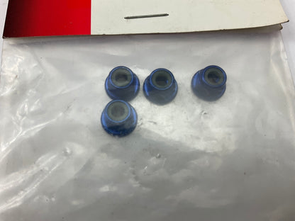 Traxxas 1747R 4mm Nuts Blue Aluminum Flanged Serrated Locknuts Slash Stampede