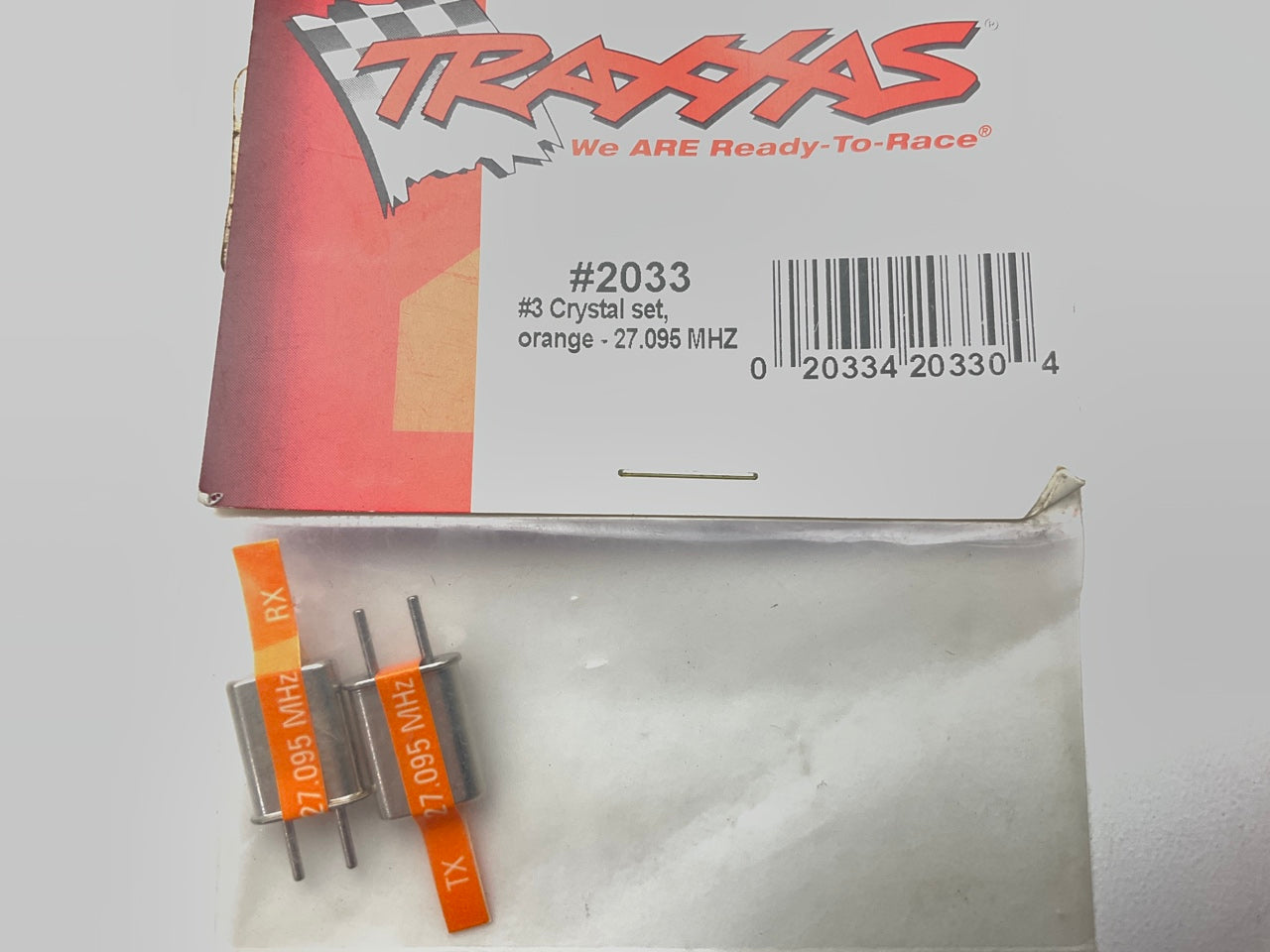 Traxxas 2033 Hobby RC Car #3 Crystal Set, Orange 27.095 MHz
