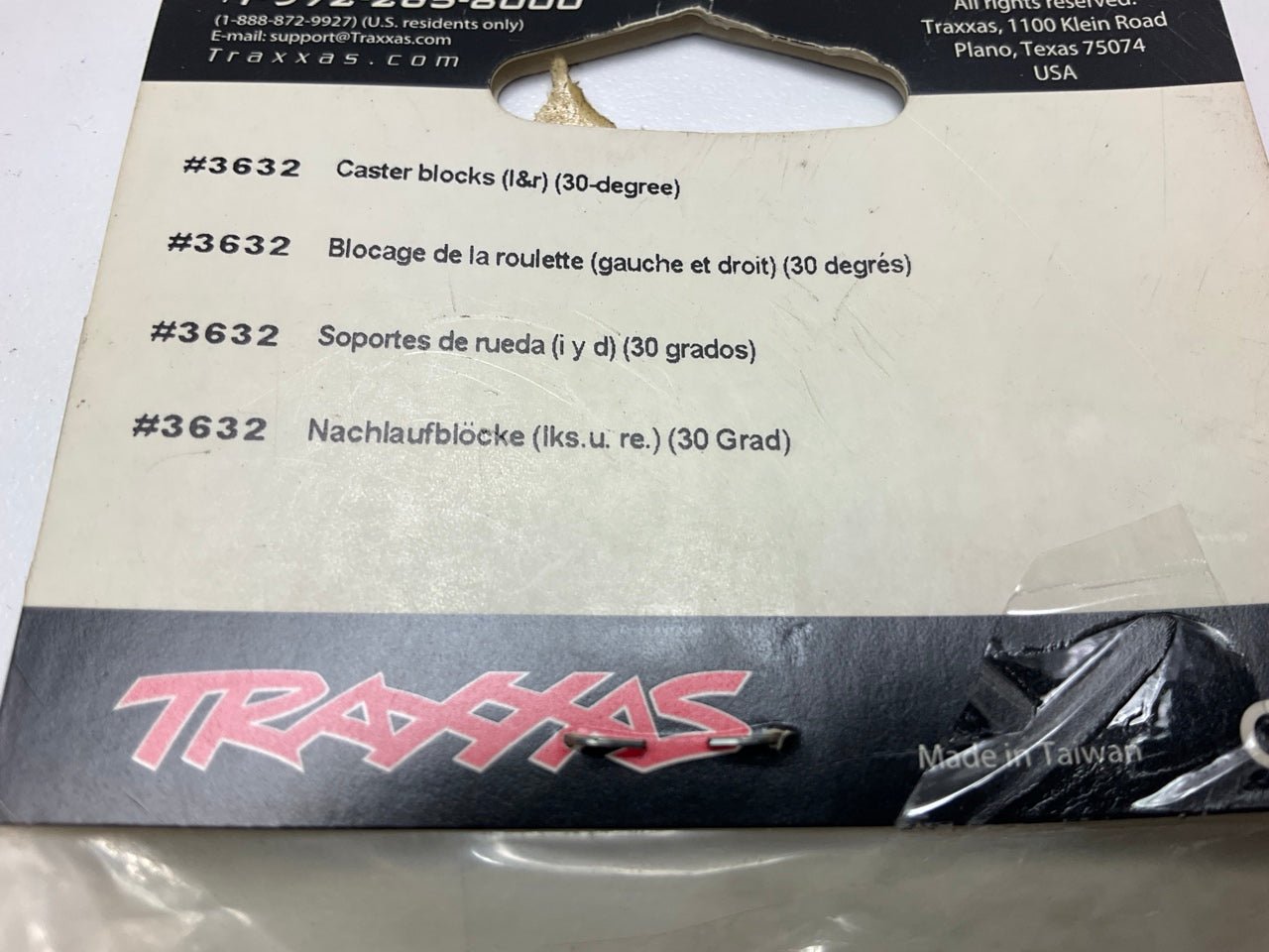 Traxxas 3632 - Caster Blocks (L&R) (30-degree) Slash, Stampede, Rustler, Bigfoot
