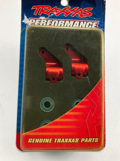 Traxxas 3636X Red Aluminum Steering Blocks For Rustler, Stampede, Bandit, Slash