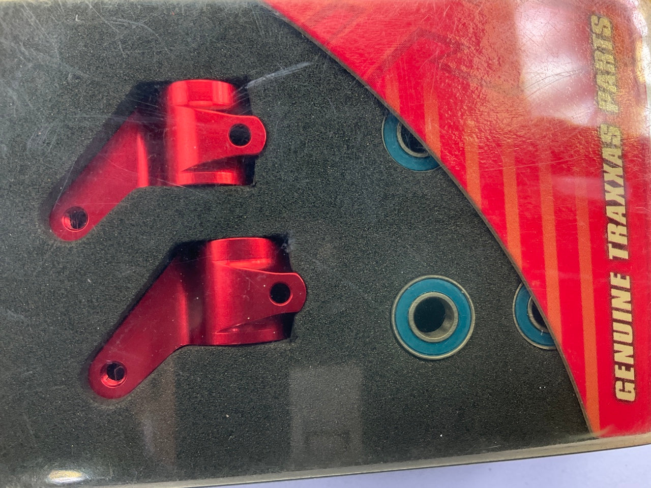 Traxxas 3636X Red Aluminum Steering Blocks For Rustler, Stampede, Bandit, Slash