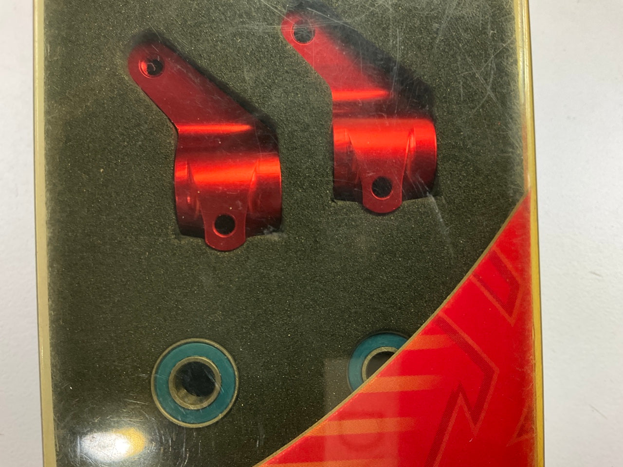 Traxxas 3636X Red Aluminum Steering Blocks For Rustler, Stampede, Bandit, Slash