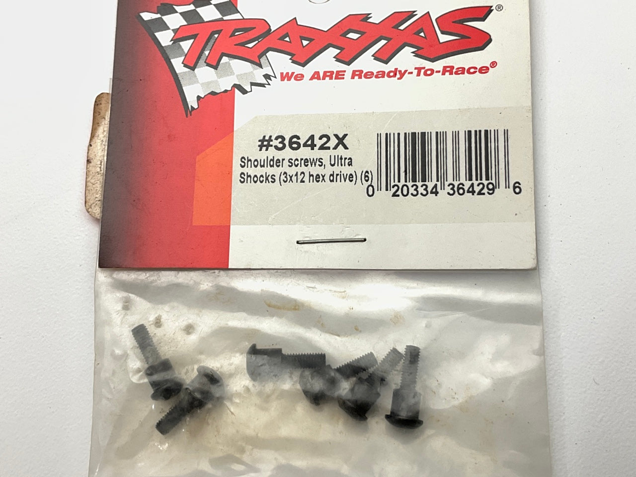 (6) Traxxas 3642X Shoulder Screws Ultra Shocks (3x12mm, Hex Drive)