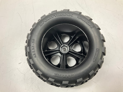Traxxas 3668A All-star 2.8'' Black Chrome Wheels, Talon Tires, Stampede Rear