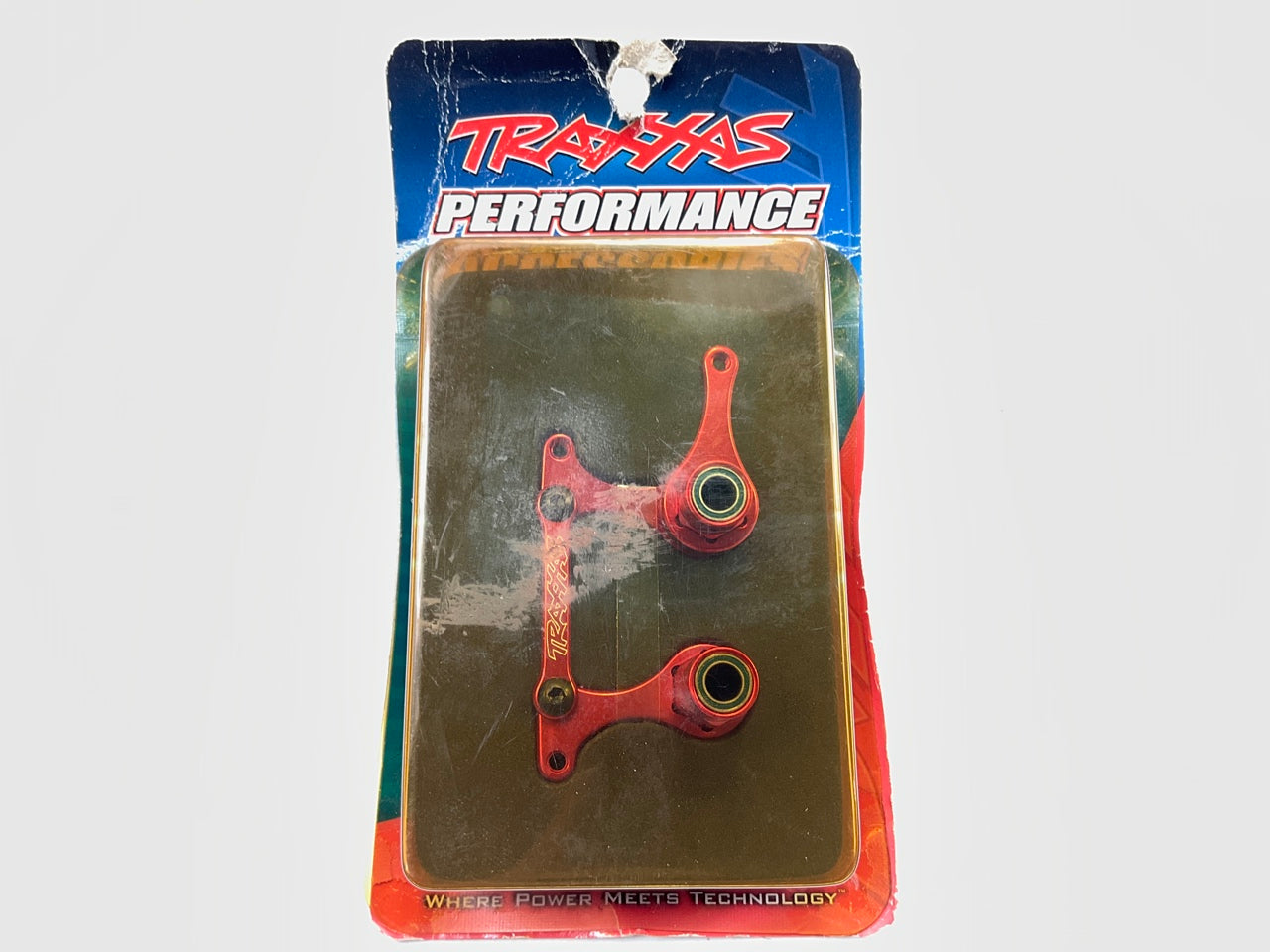 Traxxas 3743X Anodized Red Aluminum Steering Bell Cranks, Rustler