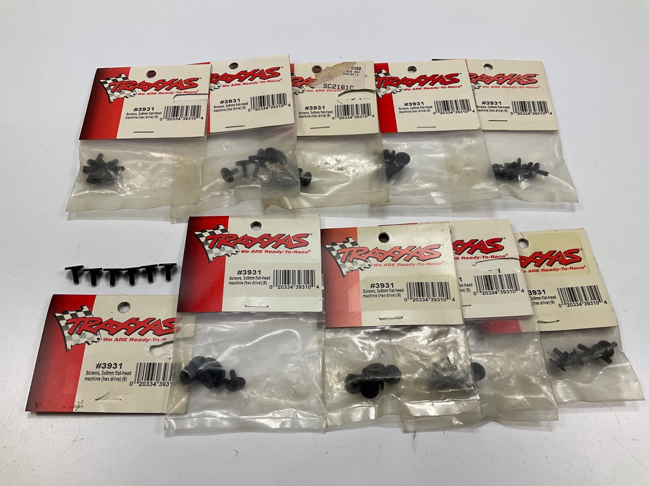 Traxxas 3931 3x8mm Flat Head Screw - 10 PACKS OF 6 Each