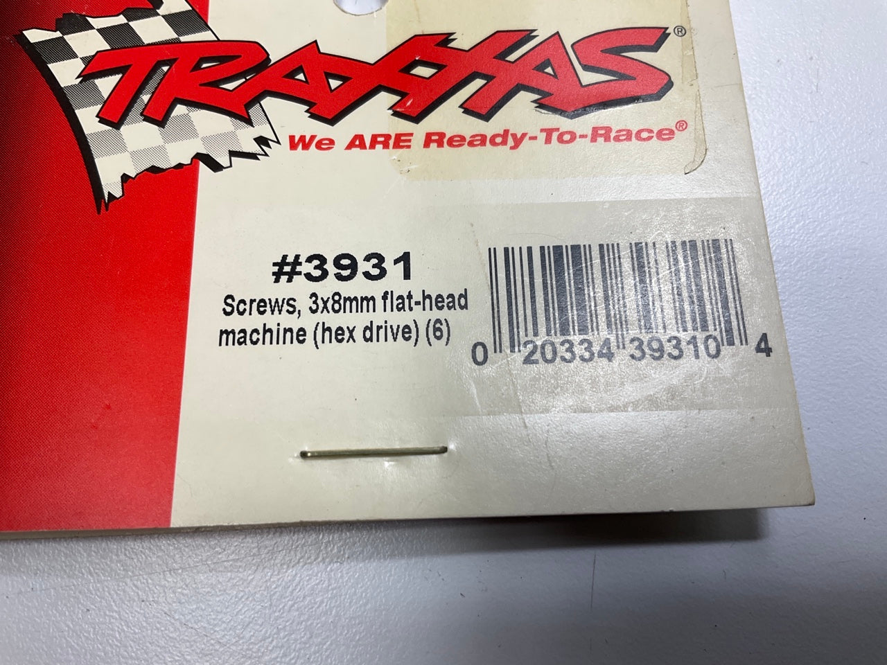 Traxxas 3931 3x8mm Flat Head Screw - 10 PACKS OF 6 Each
