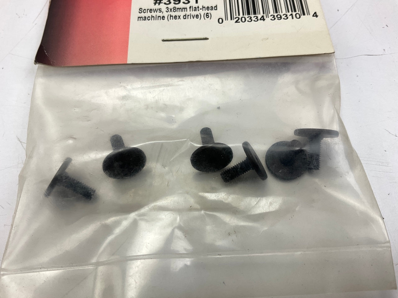 Traxxas 3931 3x8mm Flat Head Screw - 6 PACK