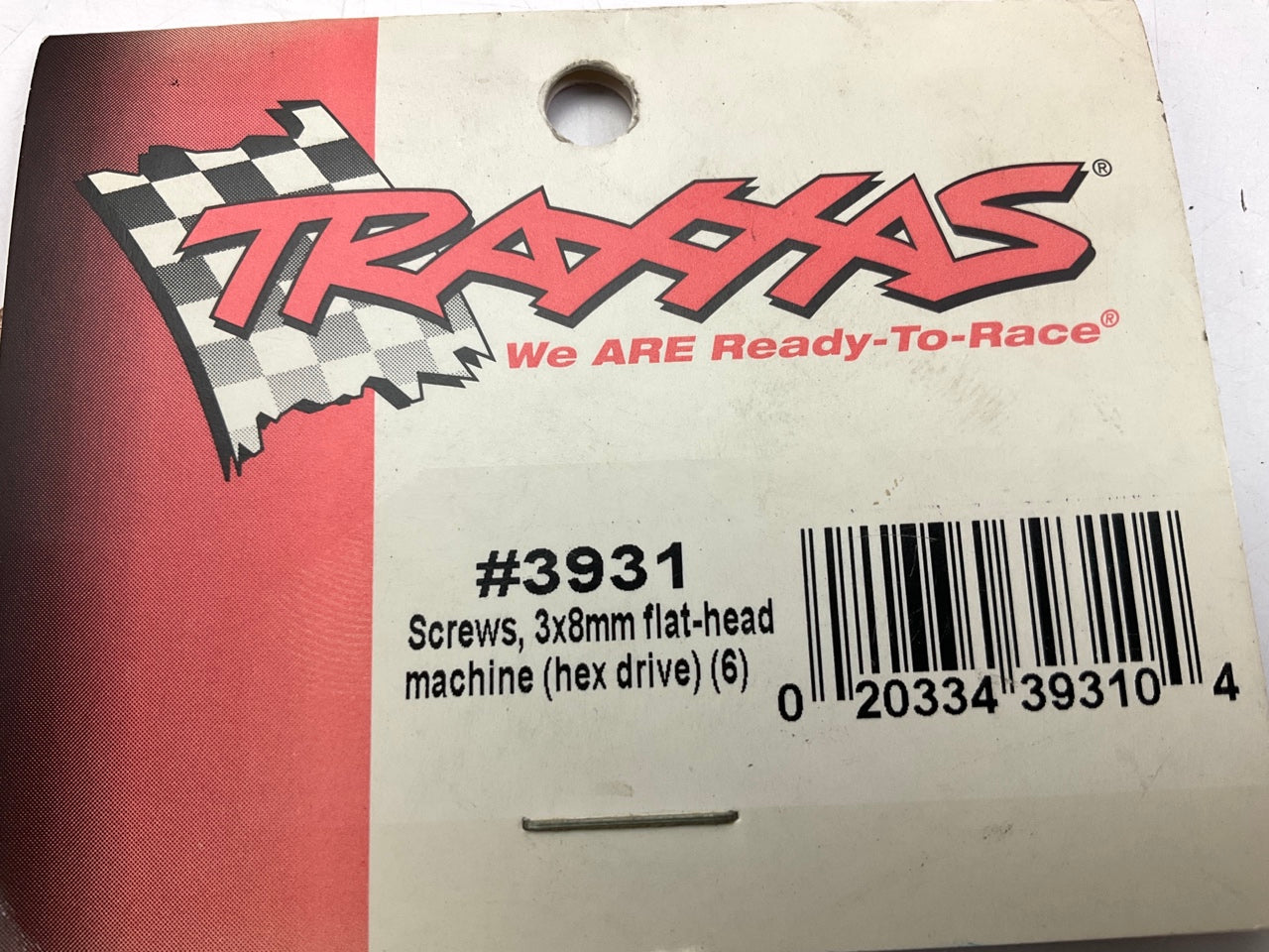 Traxxas 3931 3x8mm Flat Head Screw - 6 PACK