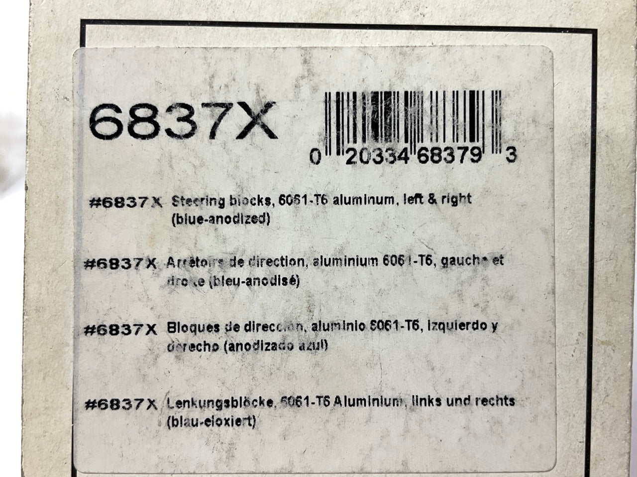 Traxxas 6837X Blue Aluminum Steering Blocks, 4x4 Rustler/Slash/Stampede/Hoss