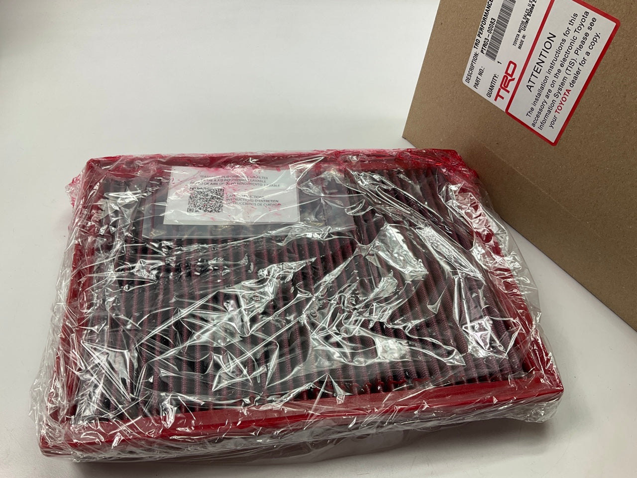 TRD PTR03-00083 OEM Performance High-Flow Air Filter - 2012-2024 4Runner 4.0L V6