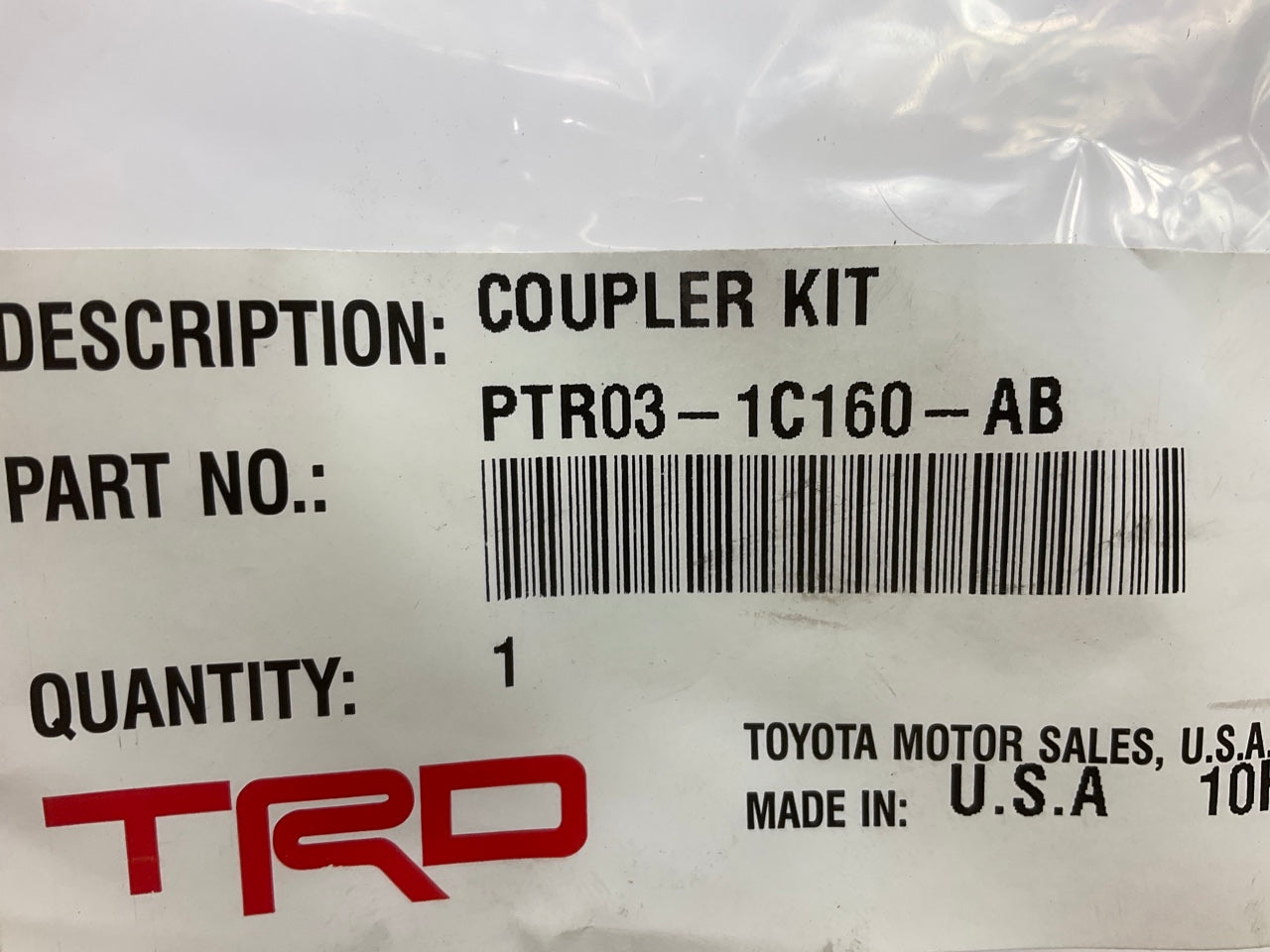 TRD Performance Air Intake System Air Cleaner Rubber Coupler For 2018-2021 C-HR