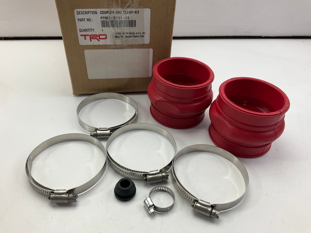 TRD PTR03-21101-AB Cold Air Intake System Coupler & Clamp Kit For 2011-16 Scion