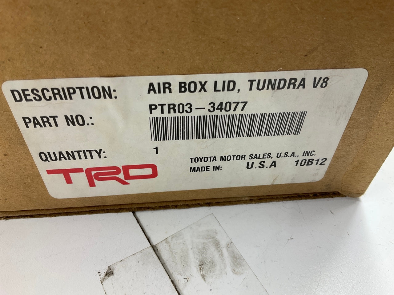 TRD Cold Air Intake Air Filter Lid For 2007-2008 Toyota Tundra V8 PTR03-34077