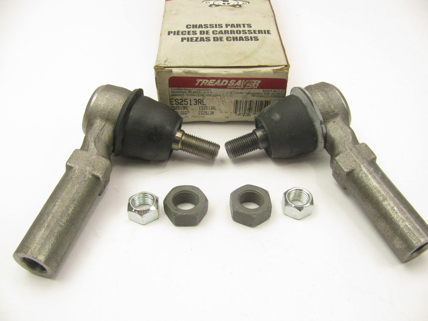 (2) Tread Saver ES2513RL Steering Tie Rod End - Front Outer