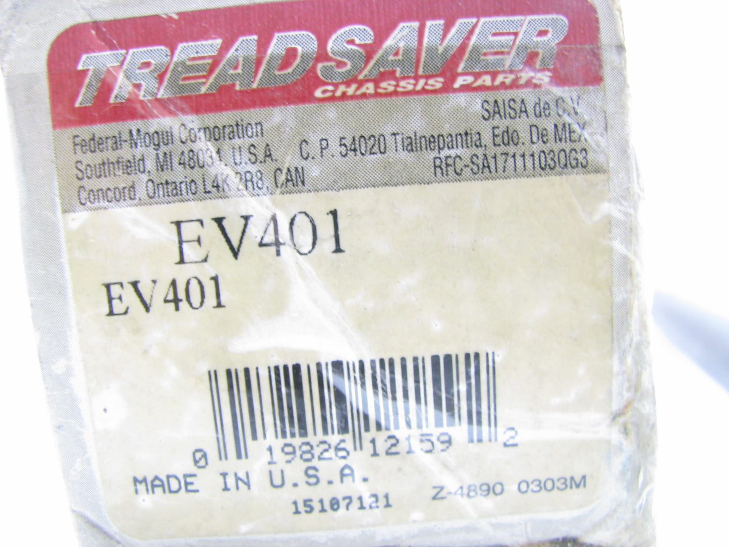 Tread Saver EV401 Front Inner Steering Tie Rod End For 1998-2001 Nissan Altima