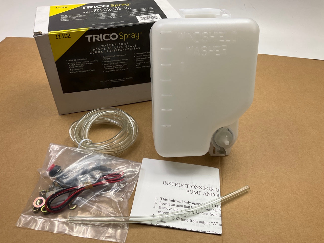 Trico 11-102 Universal Spray Windshield Washer Pump - 12V