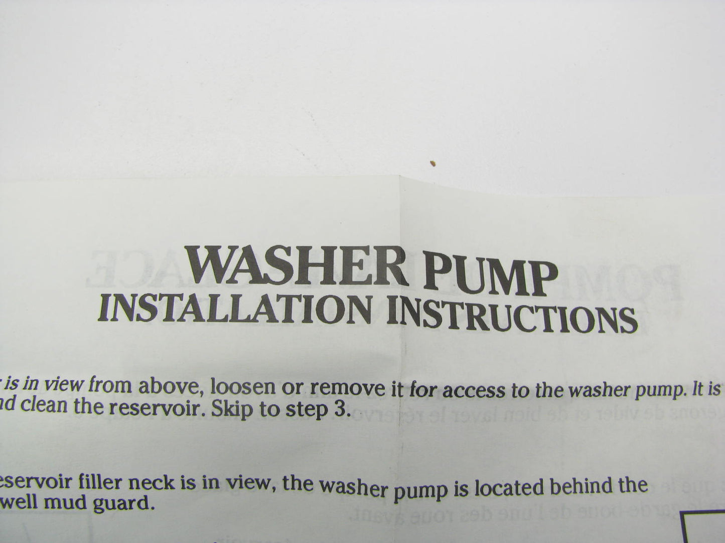 Trico 11-600 Windshield Washer Pump - Front / Rear