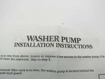 Trico 11-600 Windshield Washer Pump - Front / Rear
