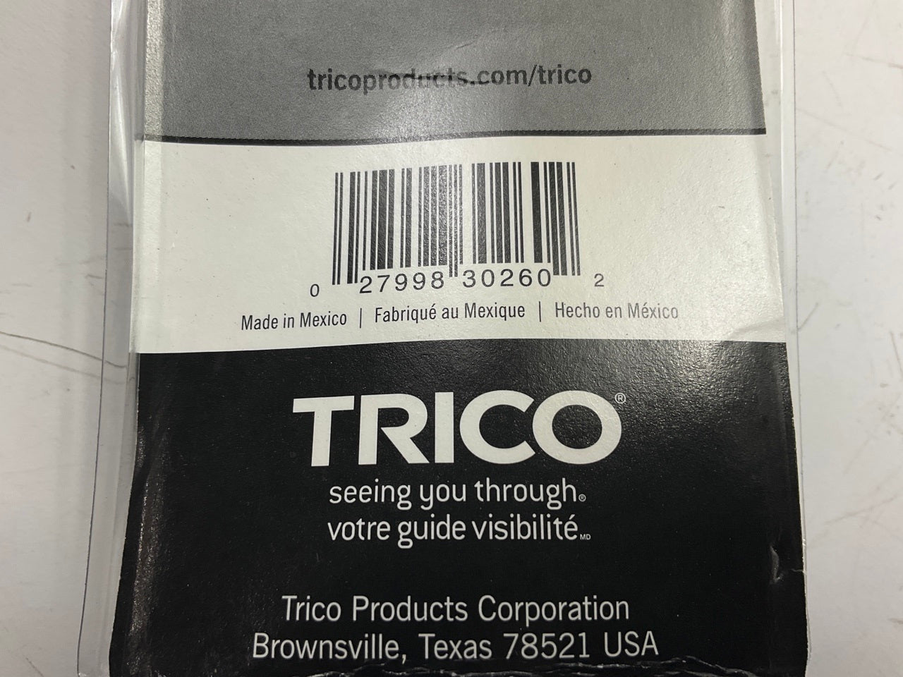 Trico 30-260 30-Series Windshield Wiper Blade, 26''