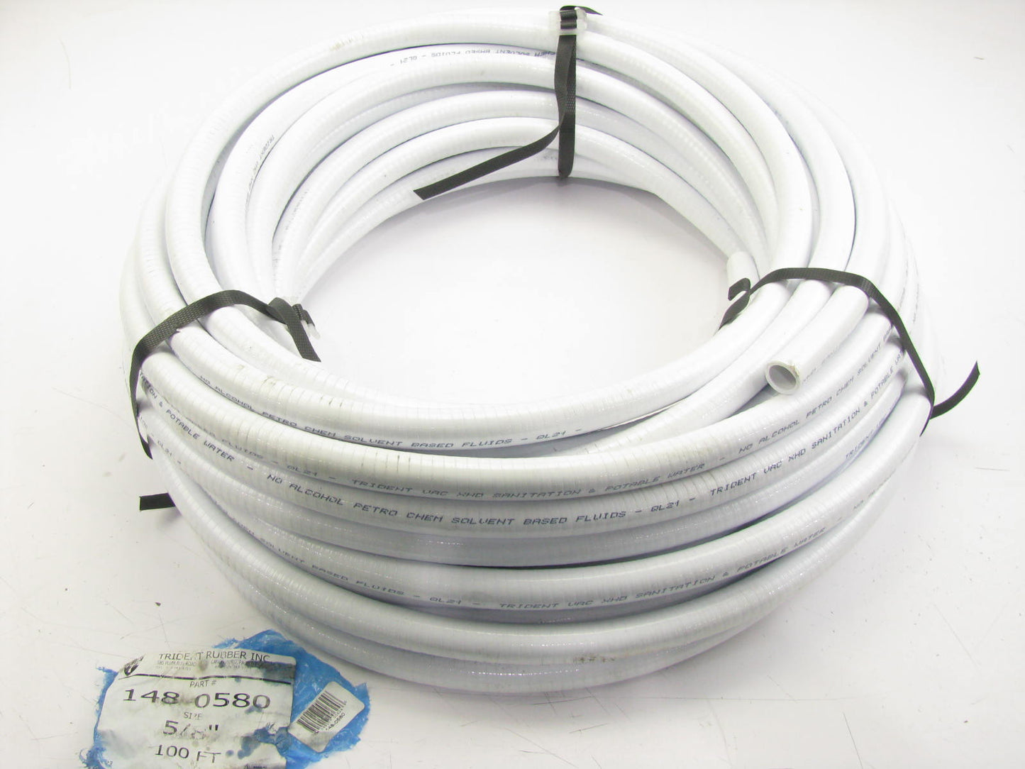 Trident 148-0580 5/8'' X 100'' Feet  Marine Sanitation Hose - White