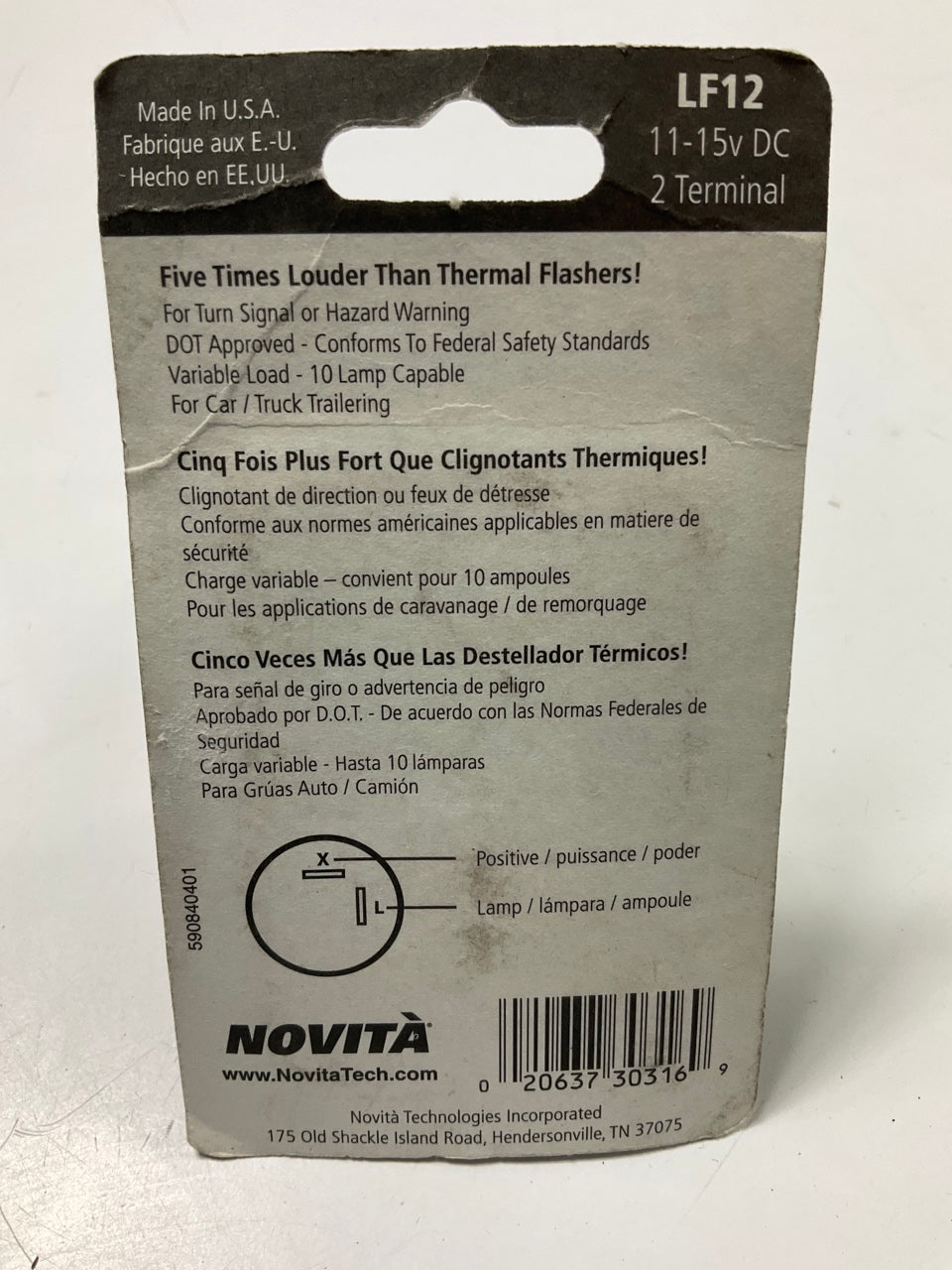 Tridon LF12 Hazard Warning And Turn Signal Flasher, LOUD, Upgrade From #577