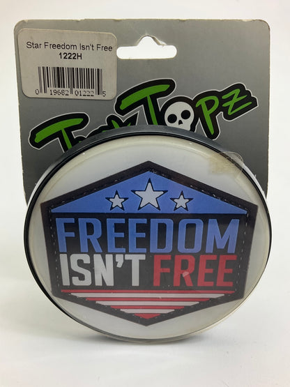 Trik Topz 1222H ''FREEDOM ISN'T FREE'' Trailer Hitch Plug For 2'' Receiver