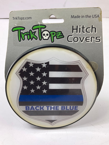 Trik Topz 1223H Back The Blue 2'' Trailer Hitch Plug American Flag