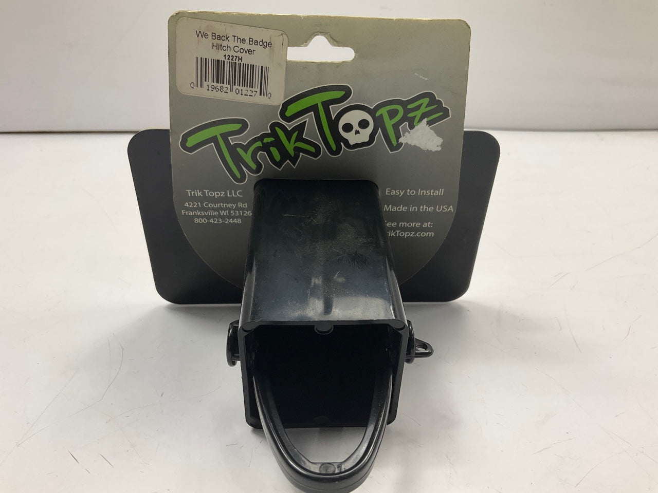 TrikTopz 1227H  2'' Trailer Hitch Receiver Cover We Back The Badge Police Support