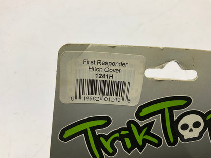 Trik Topz 1241H White First Responder 2'' Trailer Hitch Receiver Cover Cap