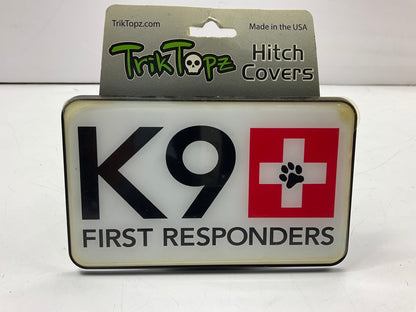 Trik Topz 1245H 2'' Trailer Hitch Receiver Cover - K9 First Responder Canine Dog