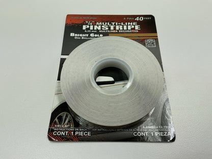 Trimbrite 409030 1/4 ''X 40' Double Gold Pin Stripe Pinstripe Striping Tape
