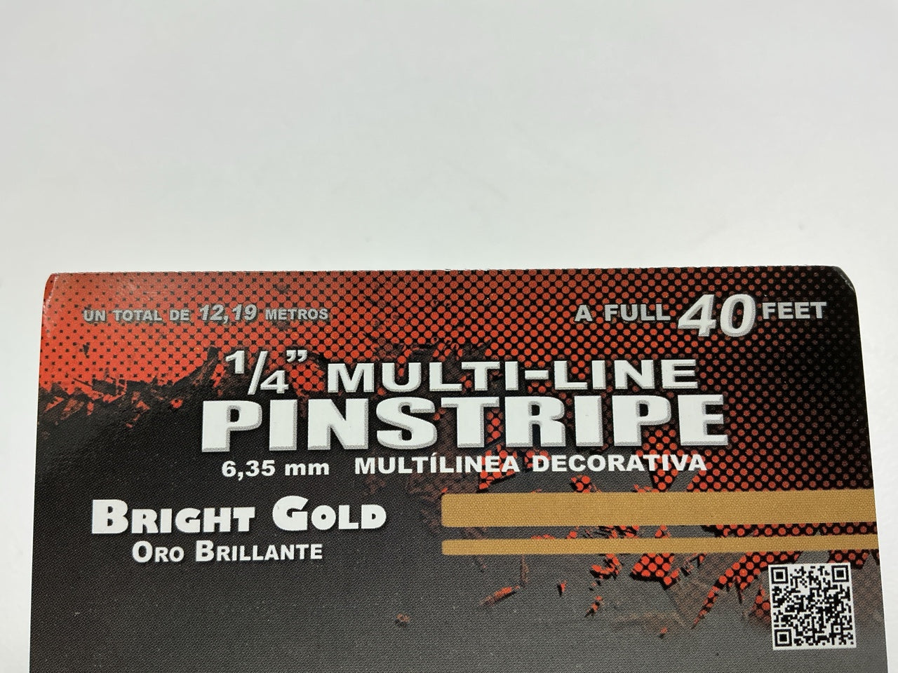 Trimbrite 409030 1/4 ''X 40' Double Gold Pin Stripe Pinstripe Striping Tape