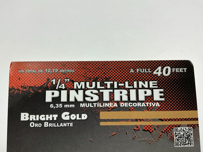 Trimbrite 409030 1/4 ''X 40' Double Gold Pin Stripe Pinstripe Striping Tape