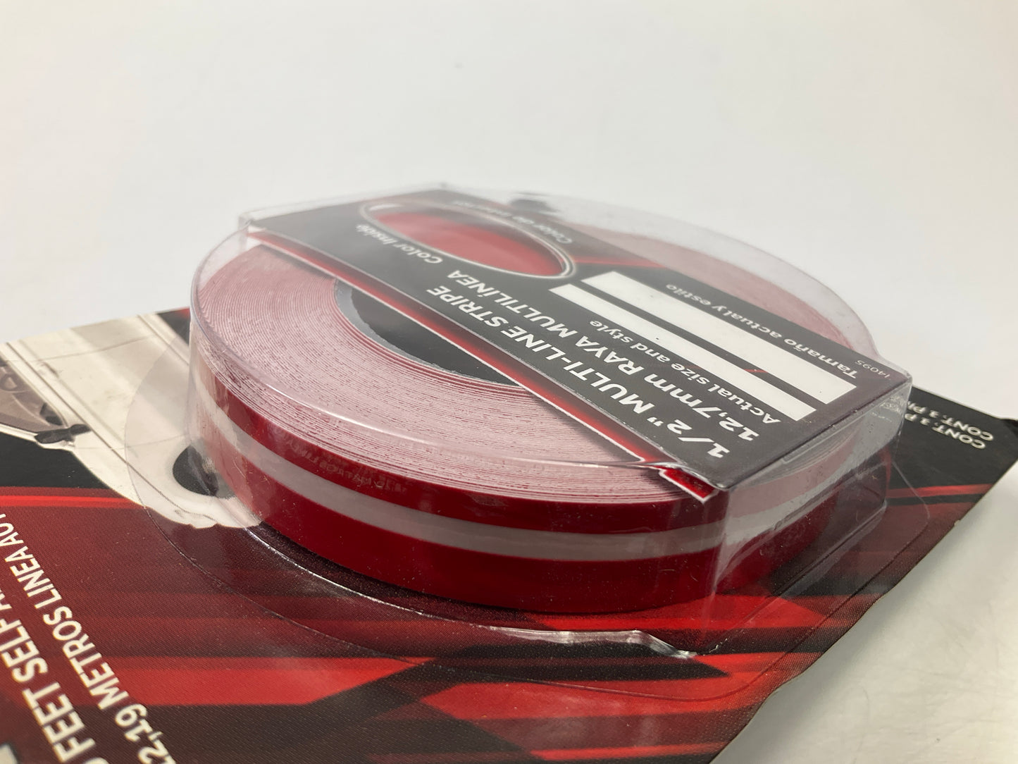 Trimbrite 409171 Pinstripe Striping Tape Double Red Pinstripe 1/2'' X40'