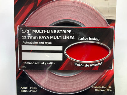 Trimbrite 409171 Pinstripe Striping Tape Double Red Pinstripe 1/2'' X40'