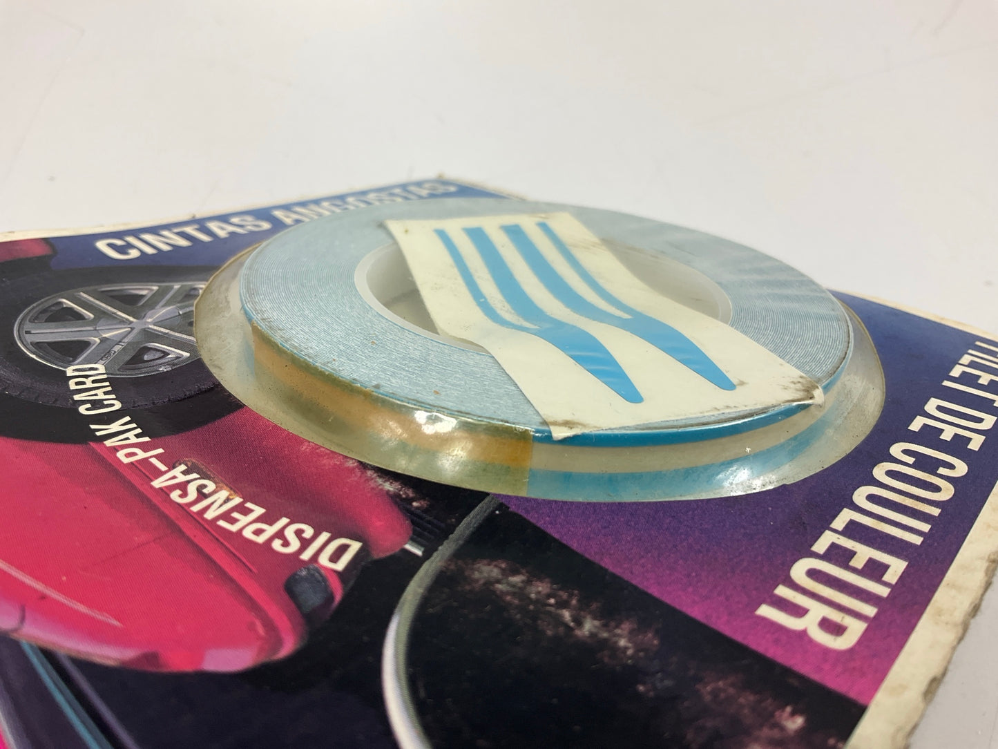 Trimbrite T-0412 Pinstripe Striping Tape, 5/16in X 36 Feet, Light Blue
