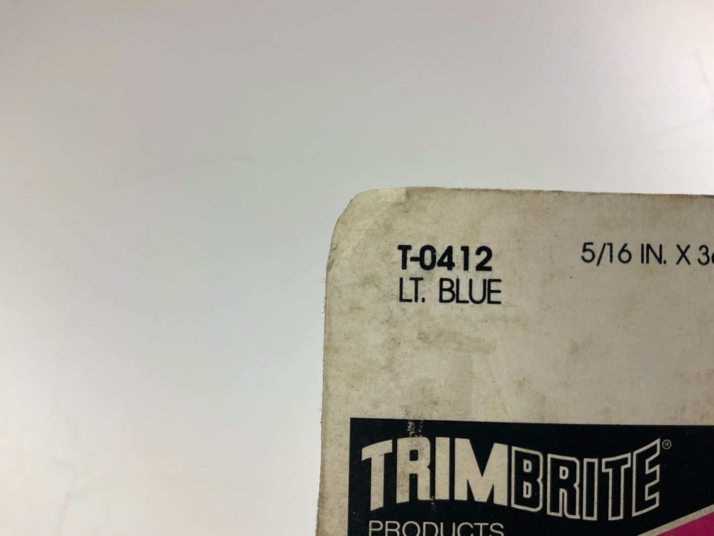 Trimbrite T-0412 Pinstripe Striping Tape, 5/16in X 36 Feet, Light Blue