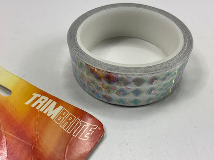 TrimBrite T0918 Custom Trim Prisma-Stripes 3/4'' X 10' Prismatic Film Chrome