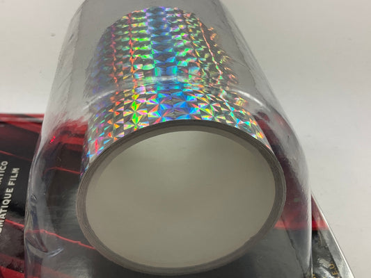 Trimbrite T0926 Pinstripe Tape 3'' Prismatic Chrome Stripe; Chrome; 5 Foot Length