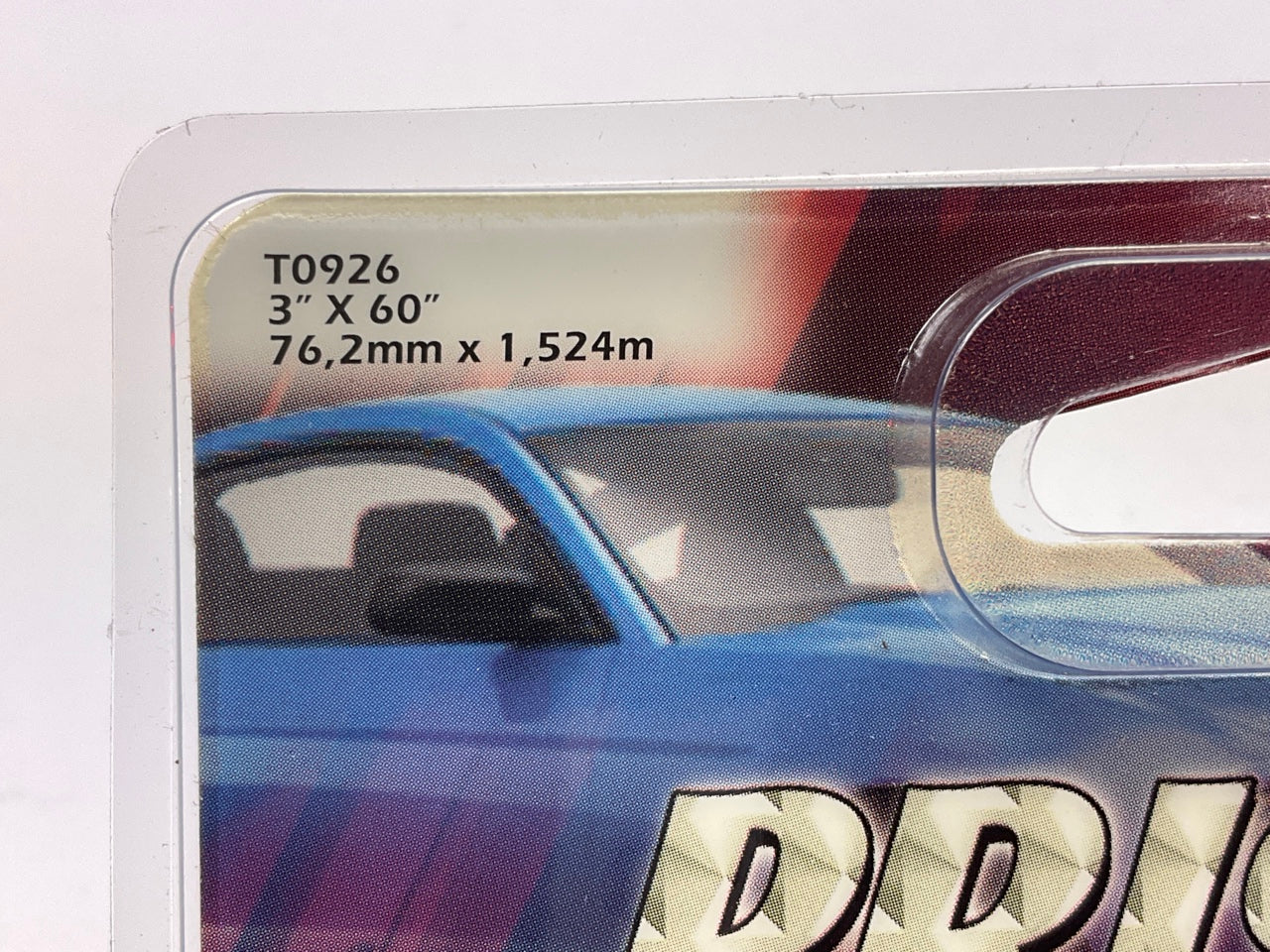 Trimbrite T0926 Pinstripe Tape 3'' Prismatic Chrome Stripe; Chrome; 5 Foot Length