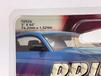 Trimbrite T0926 Pinstripe Tape 3'' Prismatic Chrome Stripe; Chrome; 5 Foot Length