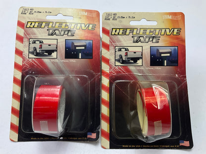 (2) Trimbrite T1813  3/4'' X 30'' Red Light Reflective Vinyl Tape