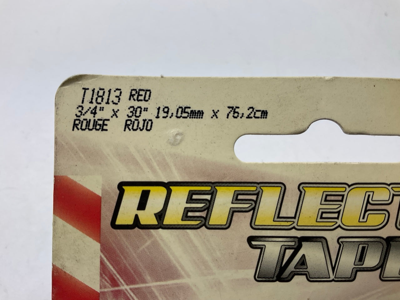 (2) Trimbrite T1813  3/4'' X 30'' Red Light Reflective Vinyl Tape